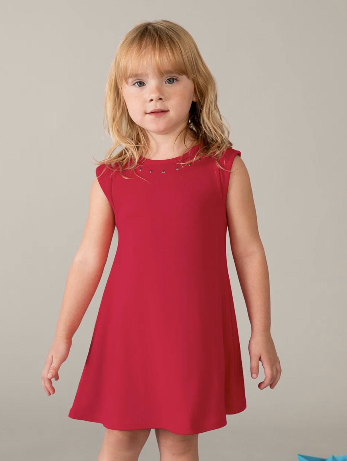 Girl's Cut Out Dress 3938 - Persimmon
