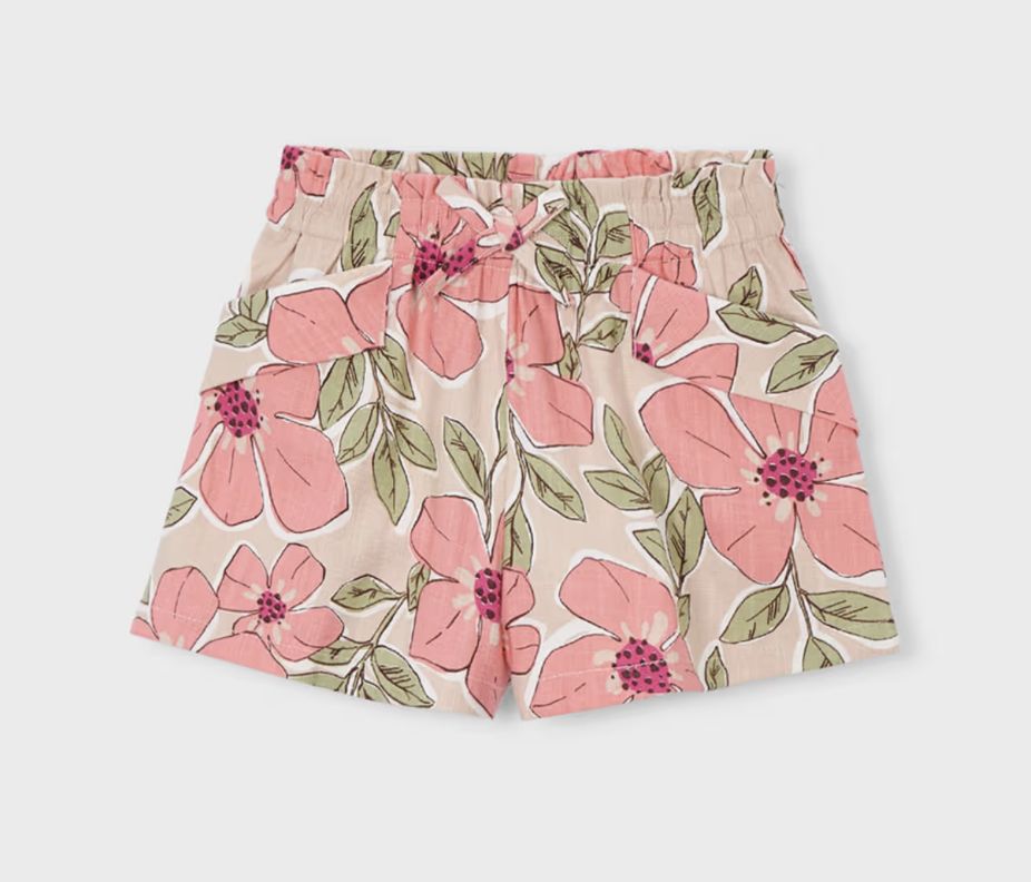 Girl's Printed Shorts 3221 - Mandarin