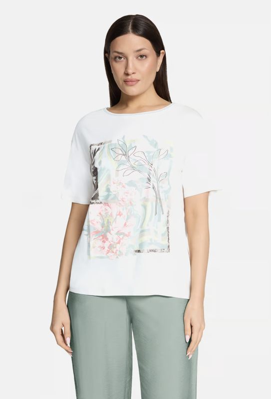 Patch Cream Floral Top - 2777/1818