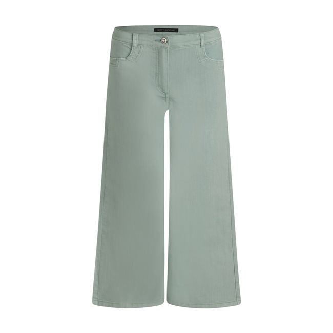 Grey Mist Wide Leg Cropped Jeans - 6152/1832