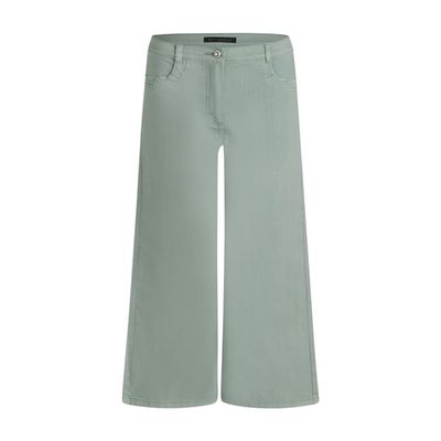 Grey Mist Wide Leg Cropped Jeans - 6152/1832