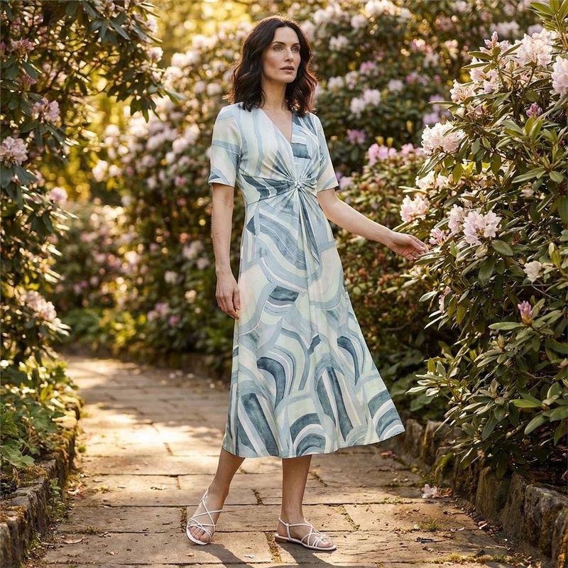 Mint/Green Ruffled Midi Dress - 1835/1833 Mint/Green Ruffled Midi Dress - 1835/1833