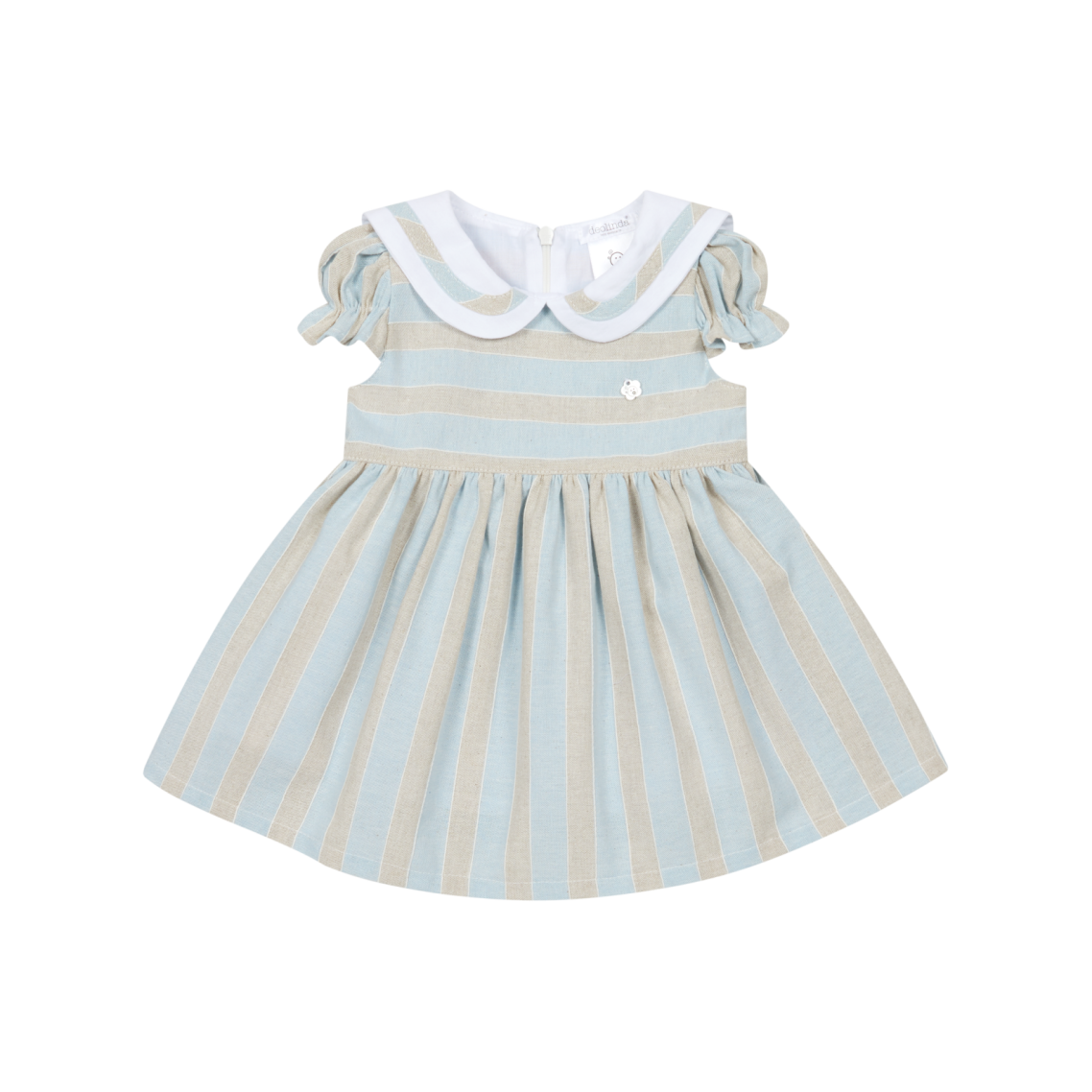 Girl's Blue Stripe Occasion Dress DBV26421