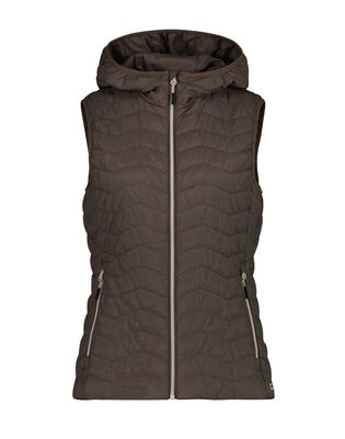 Women's Padded Vest with Hood 35Z5026 - Toffee