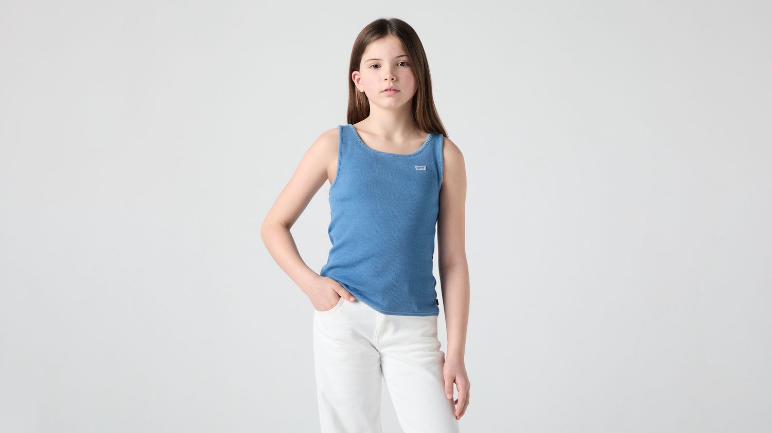 Teenager Ribbed Tank Top 4EP893-UKH