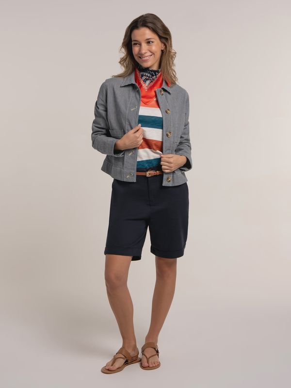 Odalys Stripe Jacket Blue