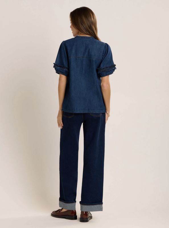 Berna Denim Blouse Blue