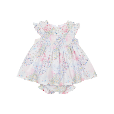 Baby Girl's Patchwork Floral Dress &amp; Bloomers DBV26318