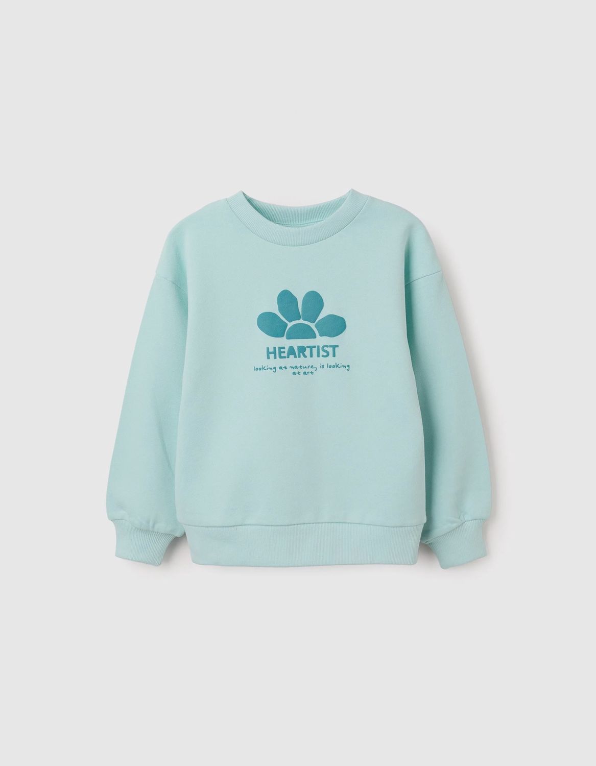 Girl's Aqua Heartist Sweatshirt