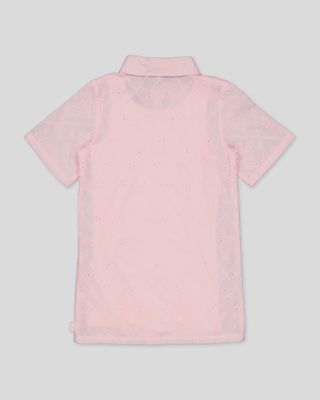 Dagmar Pink Broderie Anglaise Dress