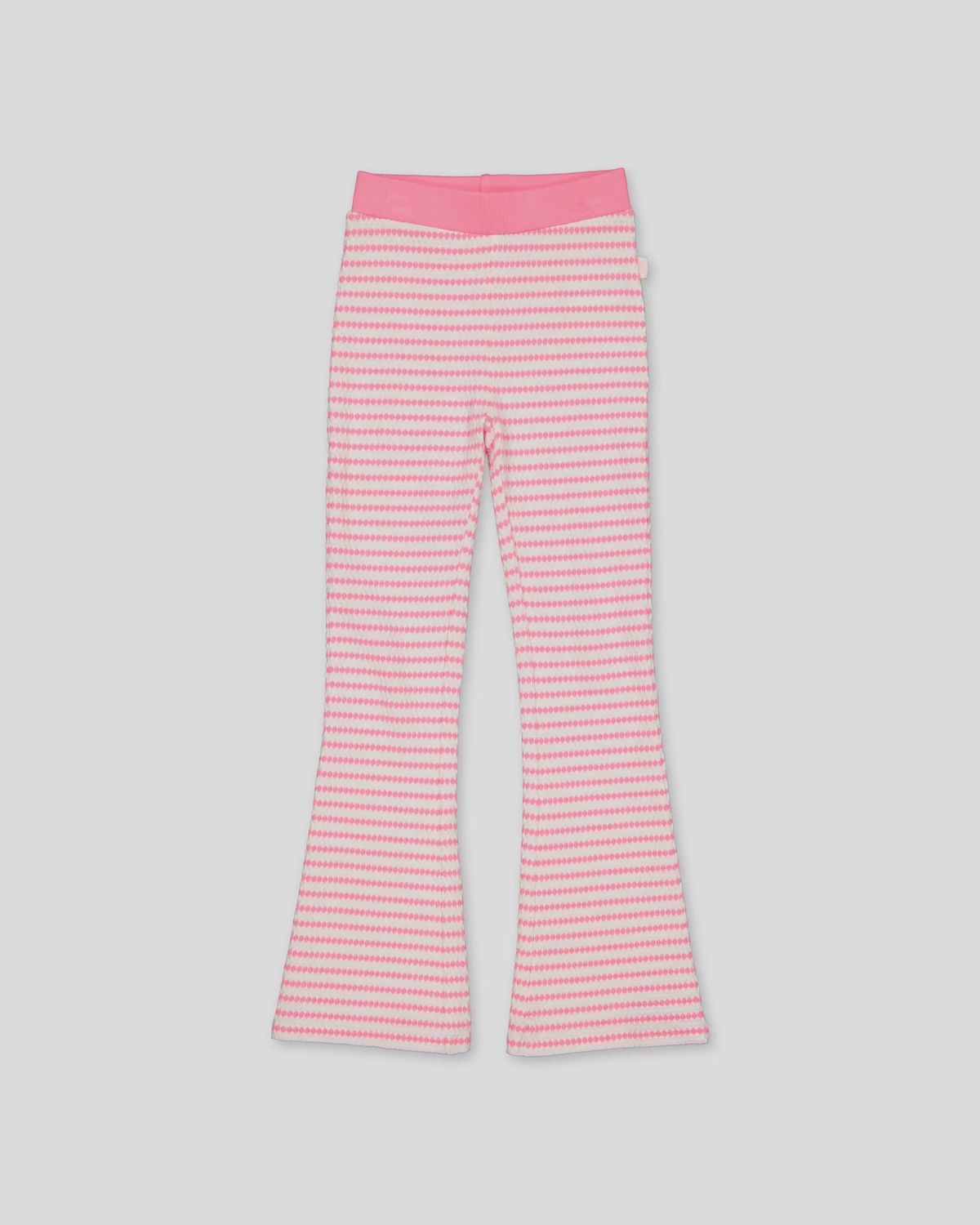 Dolores Pink Spots Flared Trousers