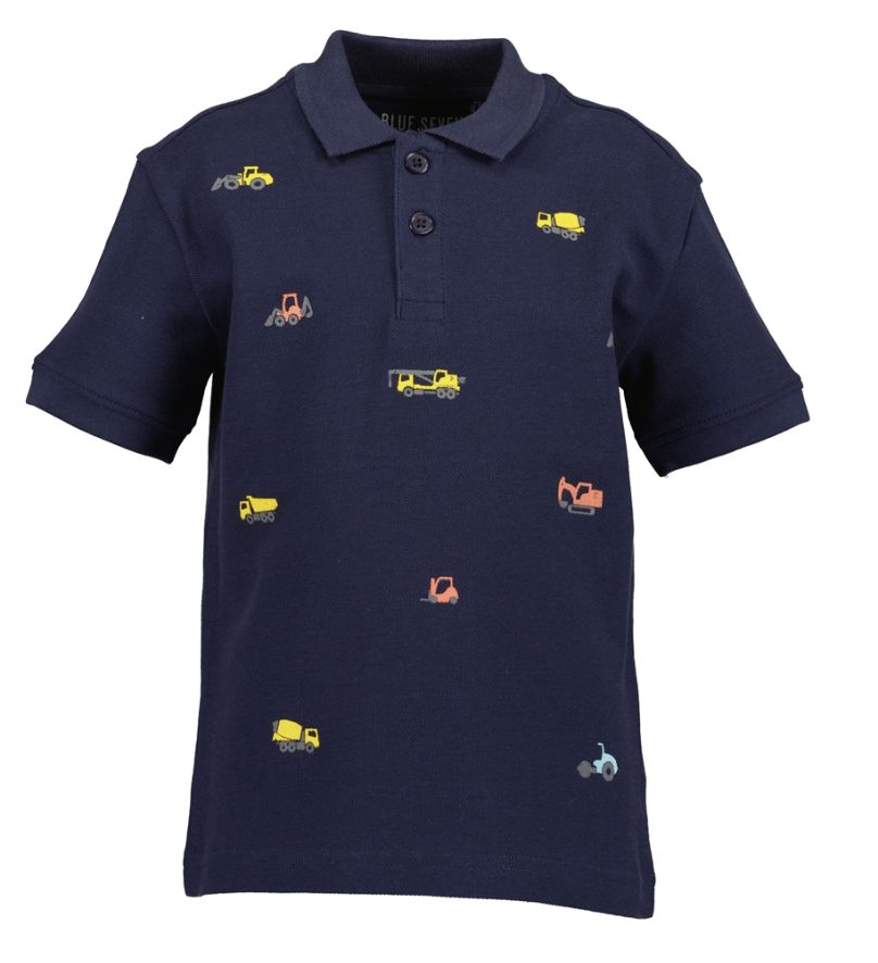 Boy's Vehicles Navy Polo Shirt 816040-5640