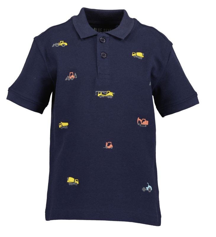 Boy's Vehicles Navy Polo Shirt 816040-5640