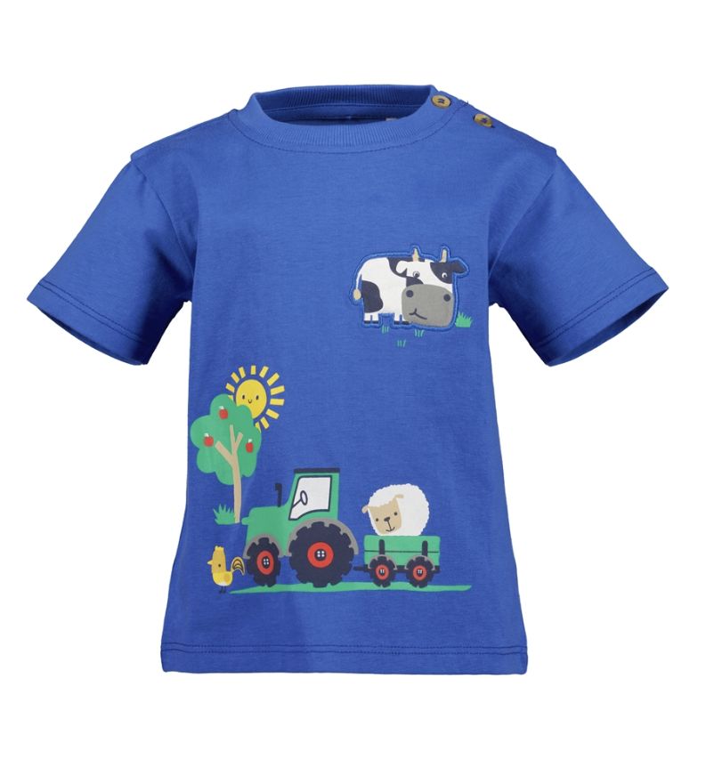 Baby Boy's Blue Farmer T-Shirt 928189-5330