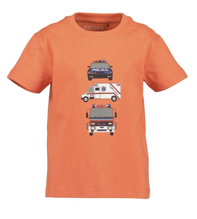 Boy's Orange Emergency Vehicles T-Shirt 802436-6201