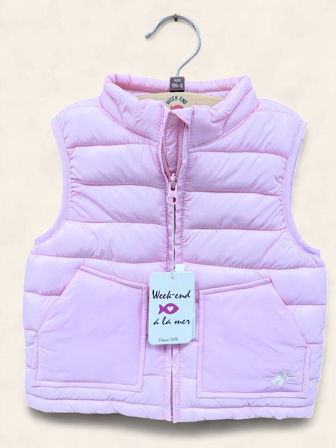 Becky Padded Gilet - Candy, Size: 6M, Style: B126.95