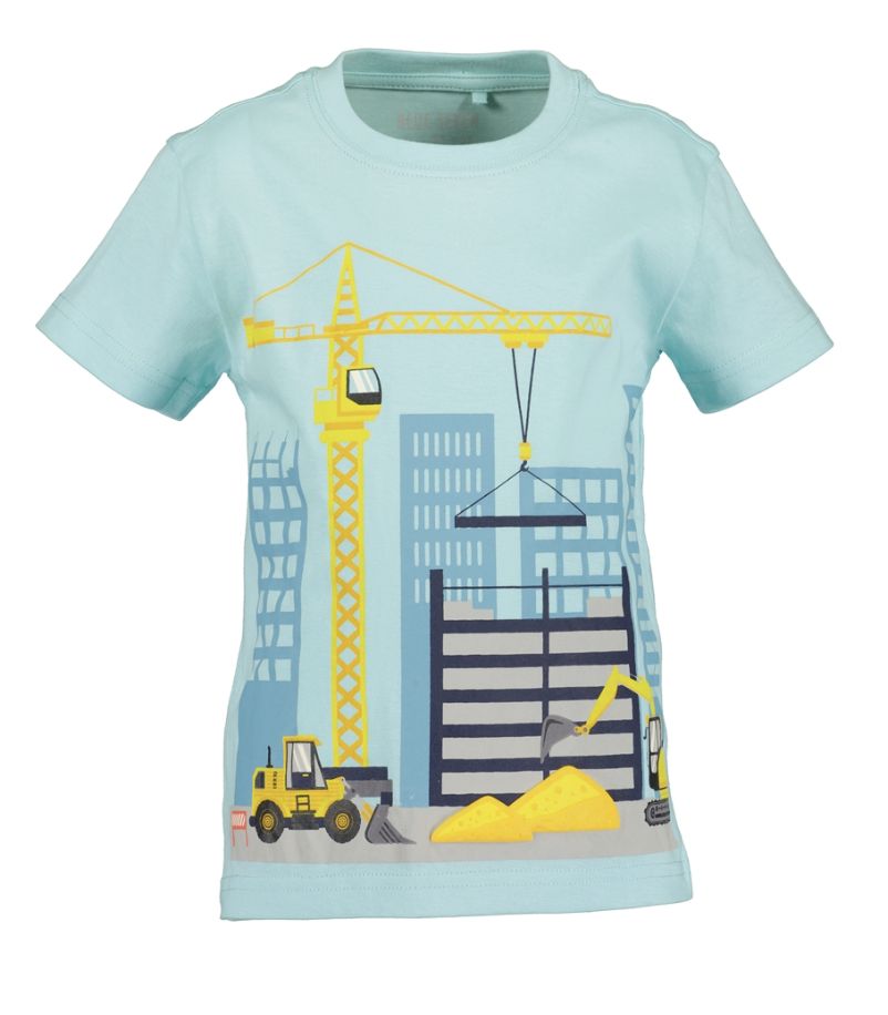 Boy's Aqua Construction T-Shirt 802436-6201