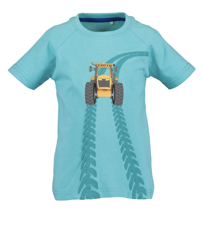 Boy's Aqua Tractor Tracks T-Shirt 802424-6650