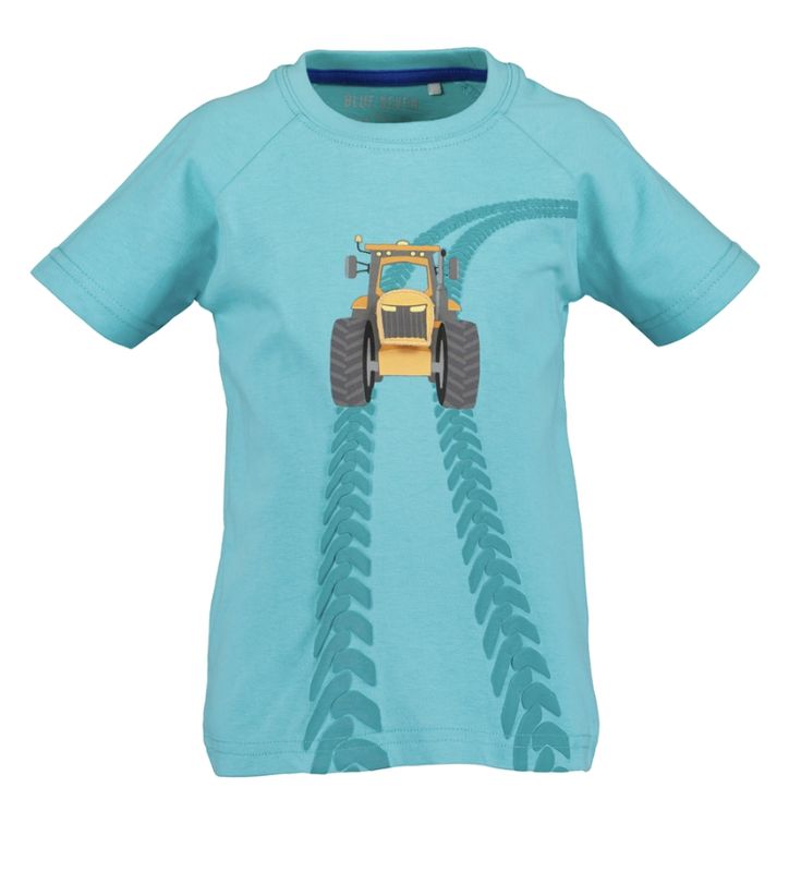 Boy's Aqua Tractor Tracks T-Shirt 802424-6650