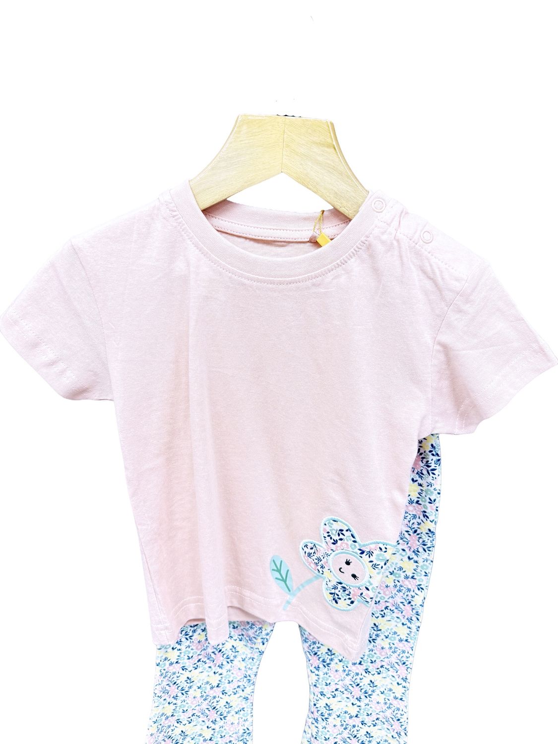 Baby Girl's Blossom Applique Flower Top 901171-2291, Size: 6-9M