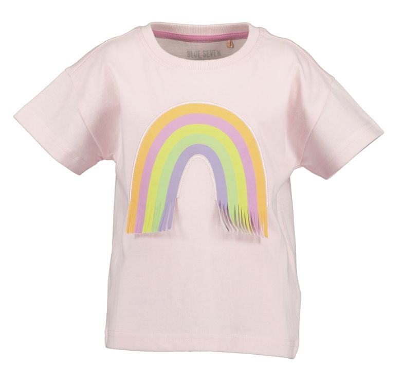 Girl's Pink Fringed Rainbow Top 702387-4020