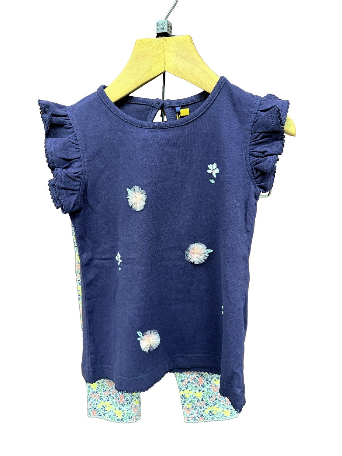 Baby Girl's Navy/White Floral Top &amp; Leggings 914535-5680