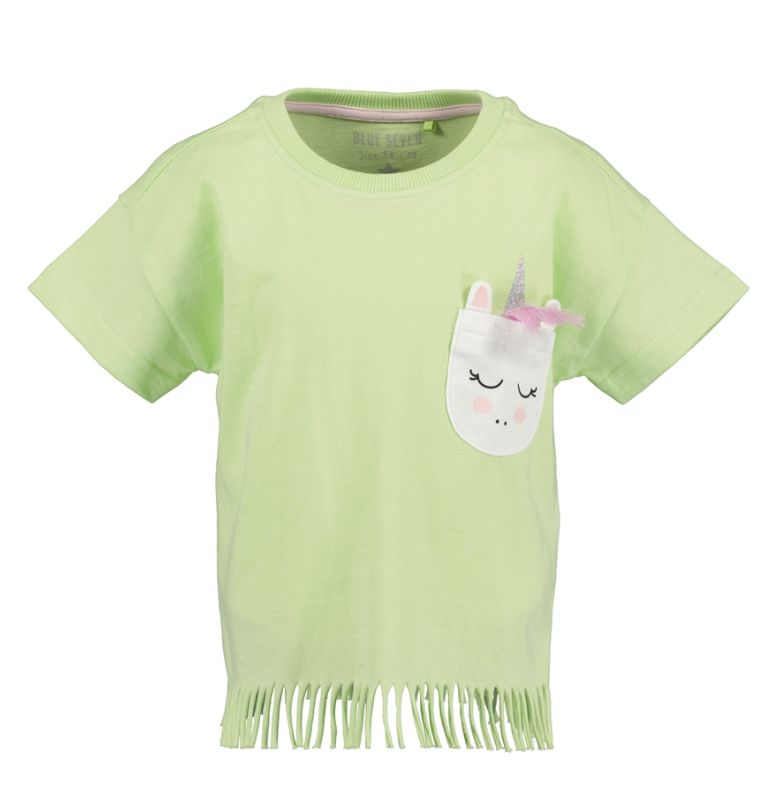 Girl's Mint Unicorn Pocket Top 702387-7020