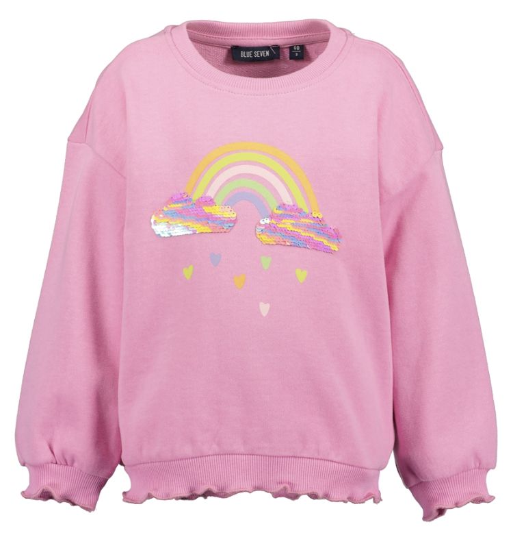 Girl's Pink Sequin Clouds Sweatshirt 717630-4131