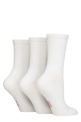 Ladies 3 Pack Bamboo Half Cushion Sports Socks TB04