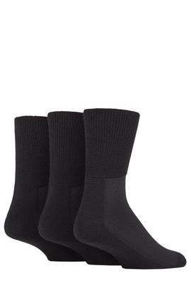 Mens Bamboo Cushioned Foot Diabetic Socks 3 Pack IOMBD