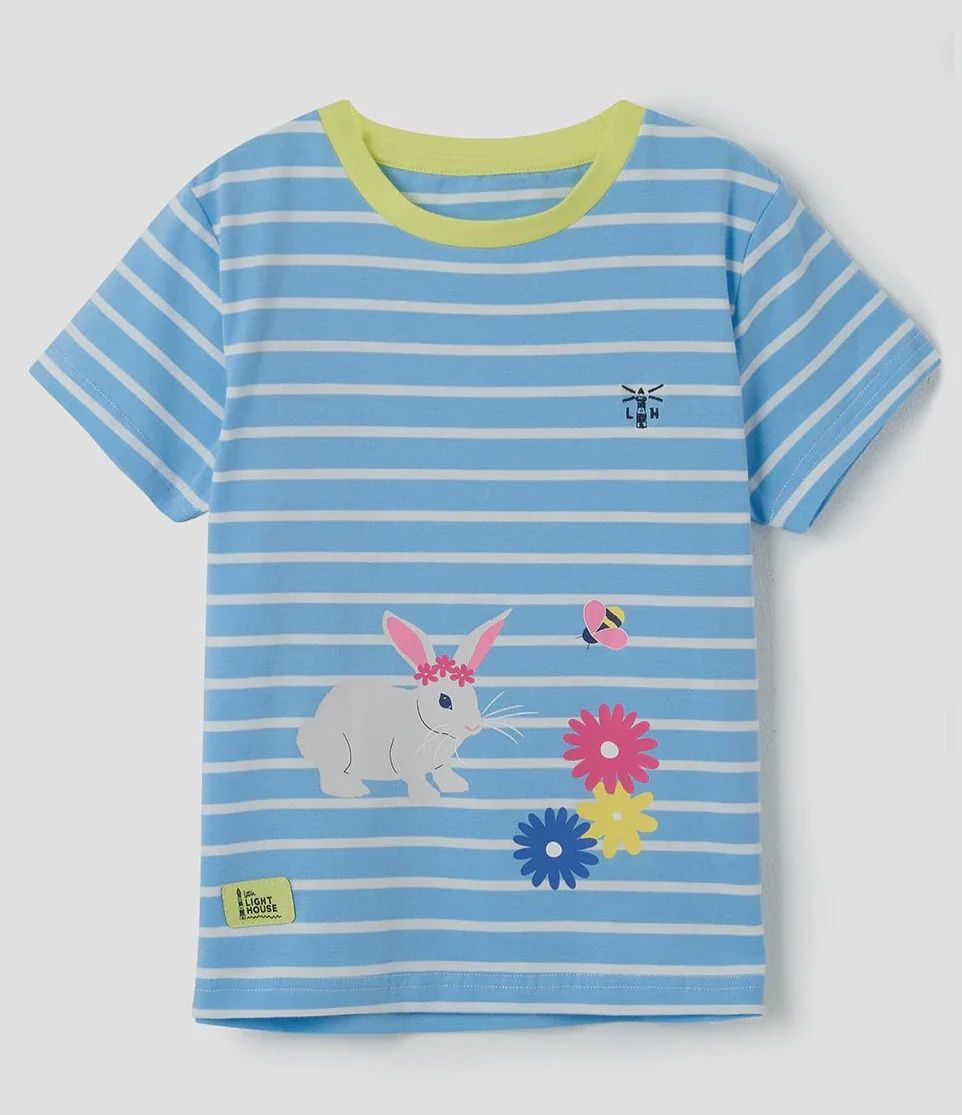 Causeway T-Shirt - Blue Stripe Bunny
