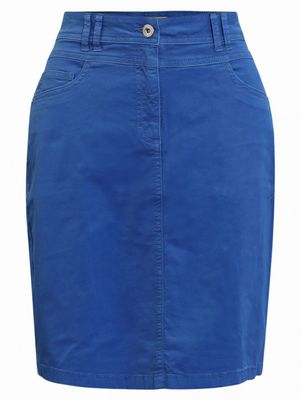 Deep Cobalt Cotton Skirt 220480