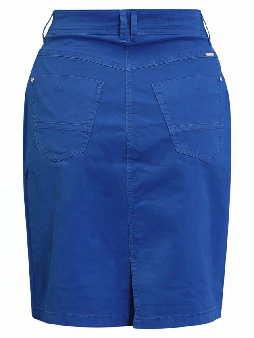 Deep Cobalt Cotton Skirt 220480, Size: 8