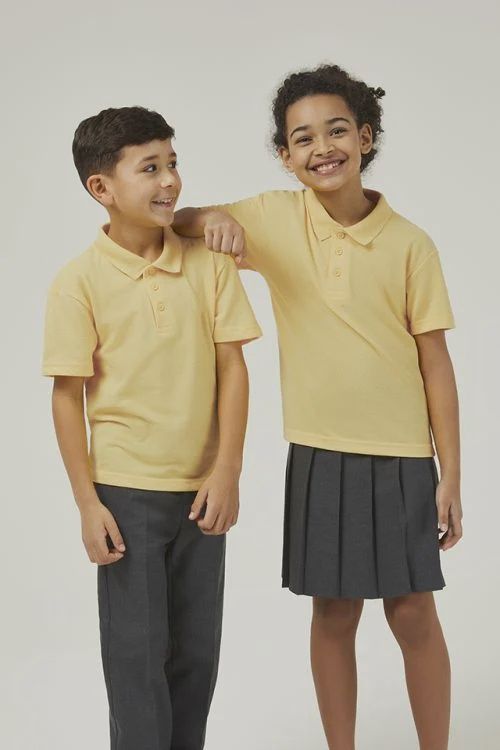 Kestral Junior Polo Shirt - Gold, Size: 3/4Y