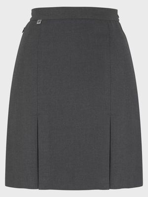 Senior Inverted Pleats Skirt - Grey