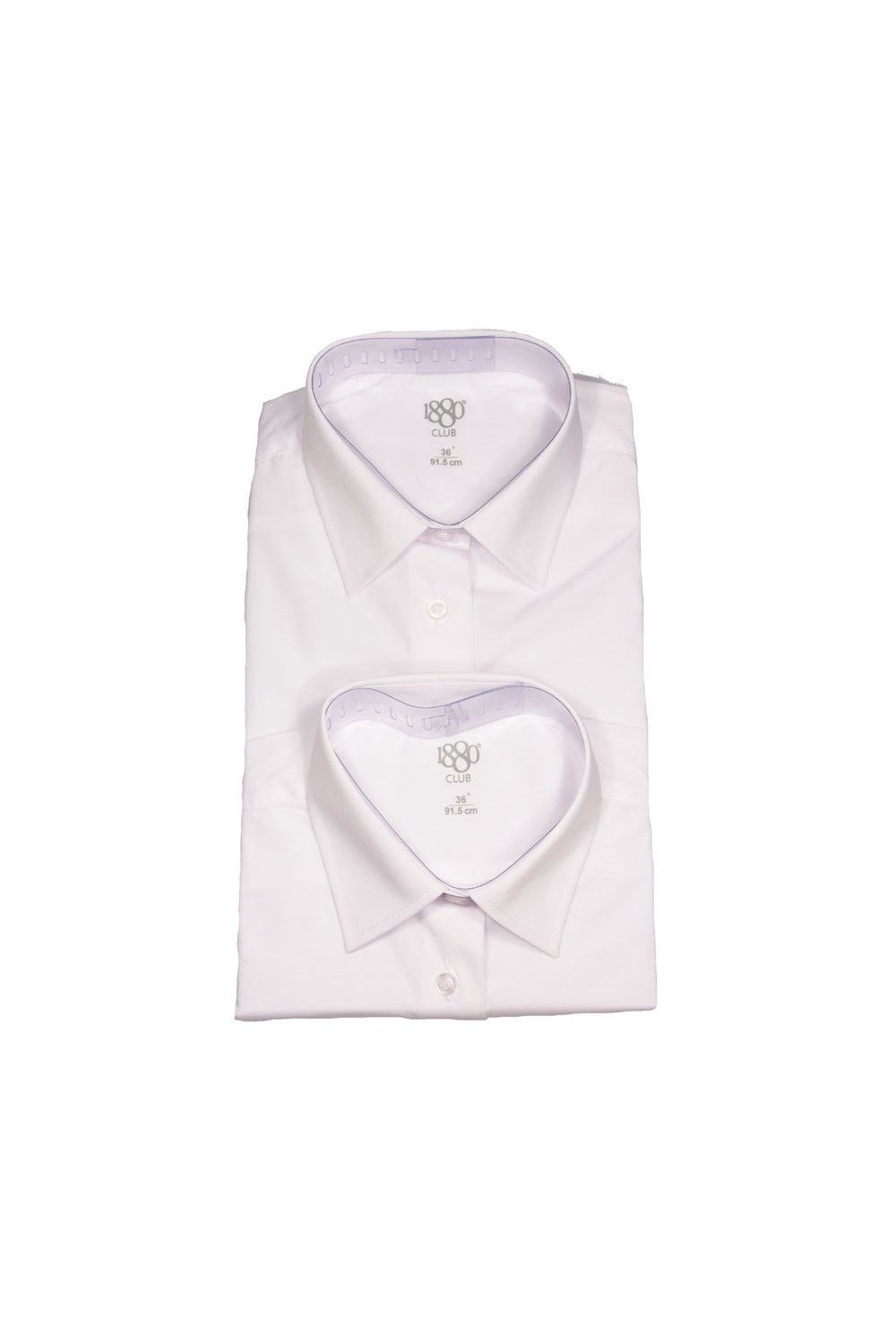 Junior Boys Cadiz Short Sleeve Shirt Twin Pack - White