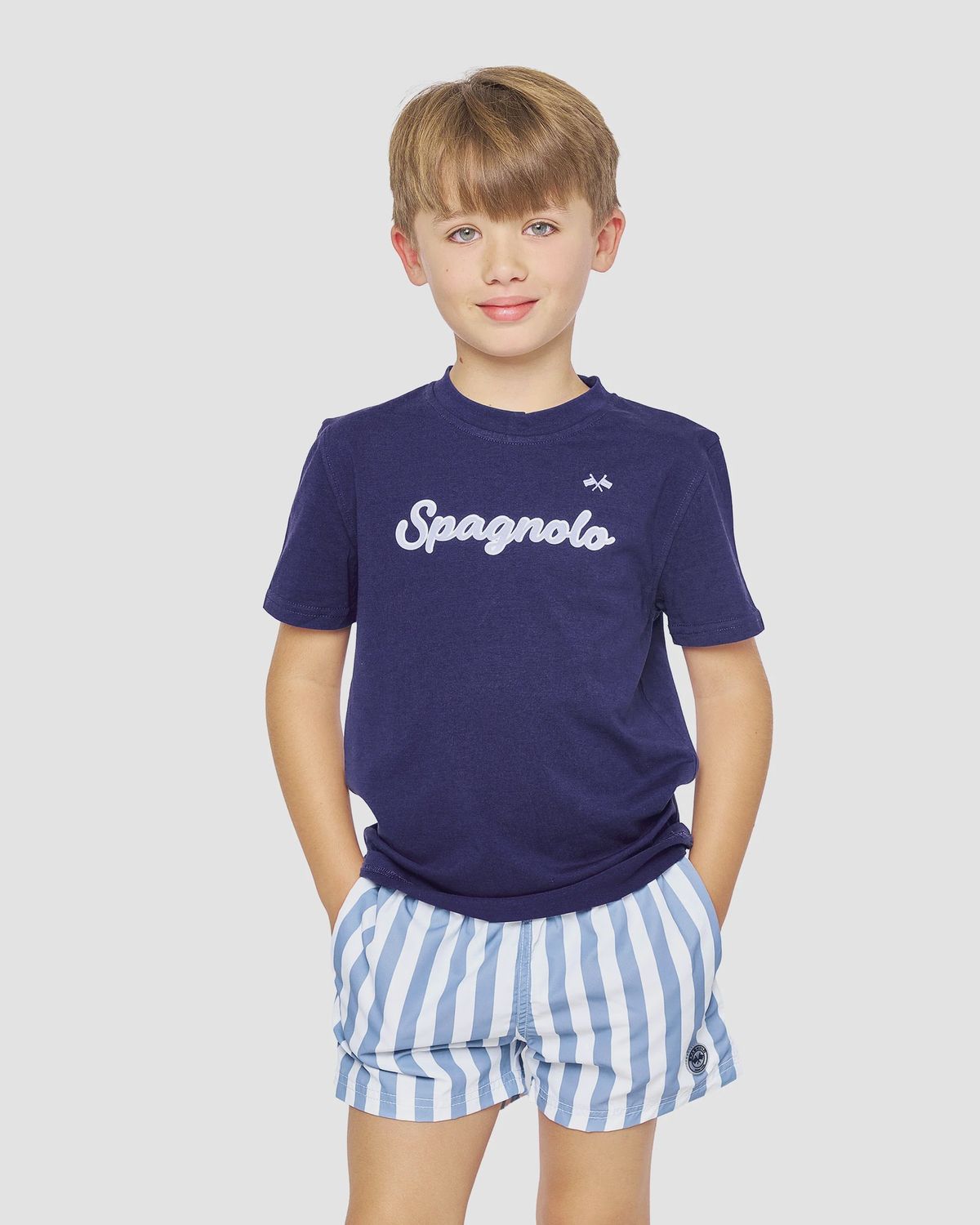 Boy's Spagnolo T-Shirt - Ink Blue