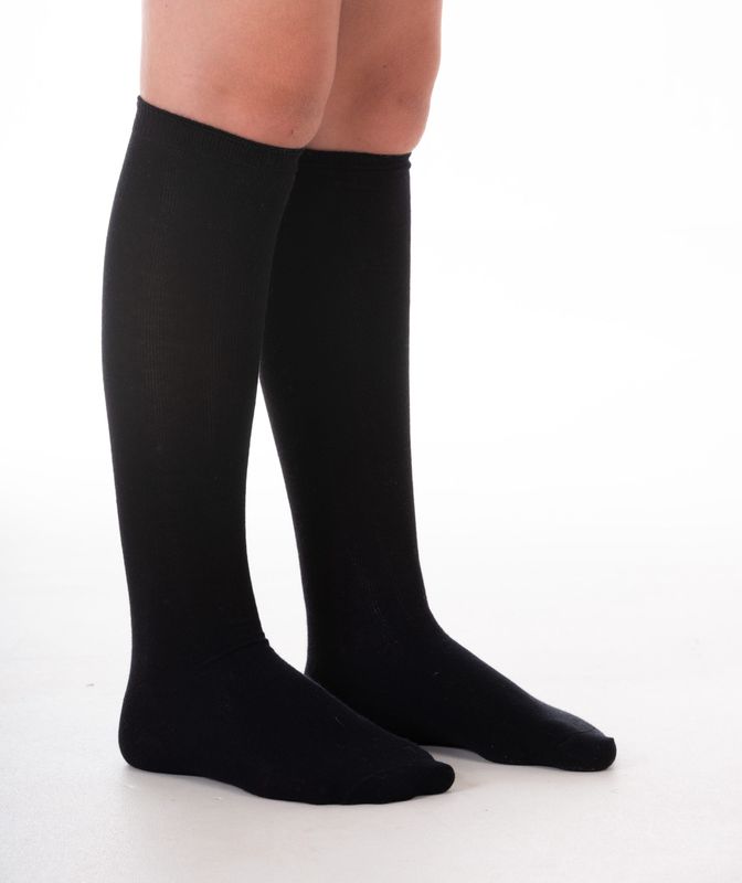 Graduate Junior 2 Pack Knee High Socks - Black