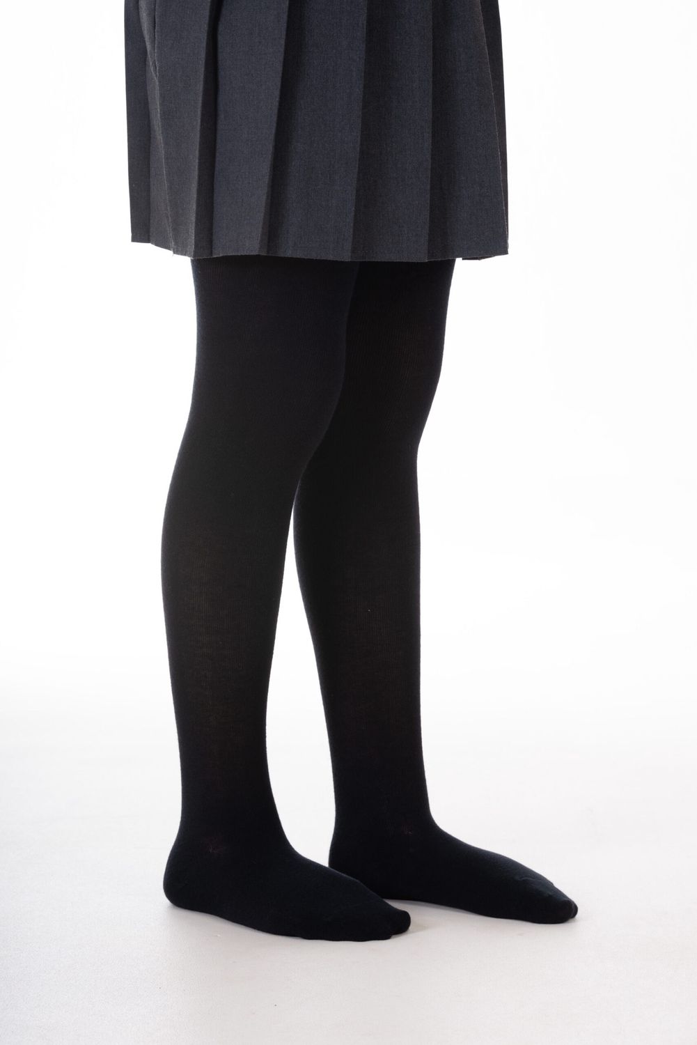 Junior Sunset 2 Pack Cotton Soft Tights | Black