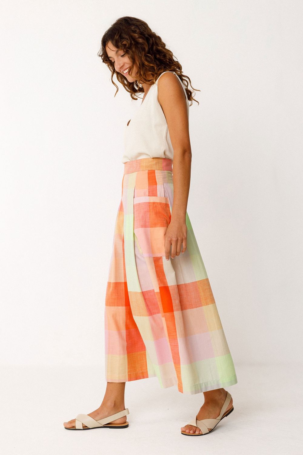 IRAMA-GOTS Skirt in Checks