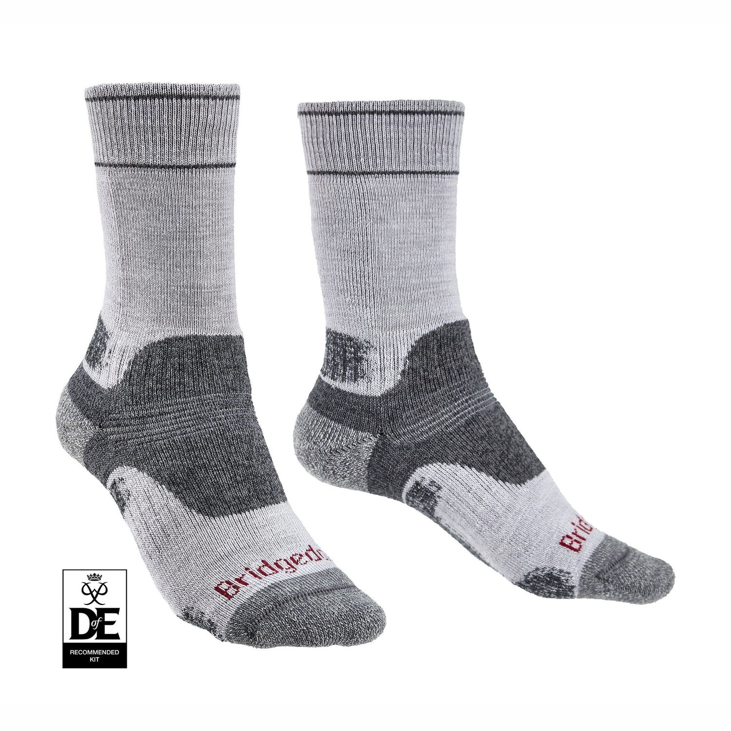 Hike Midweight Merino Performance Womens Boot Socks | Silver Grey