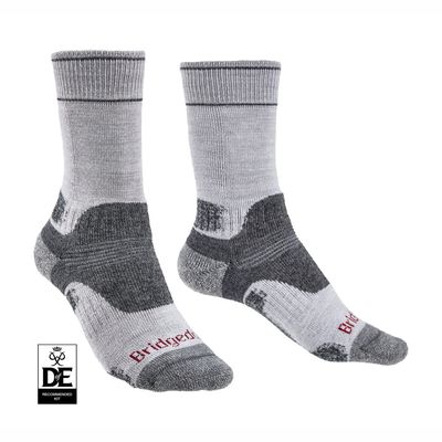 Hike Midweight Merino Performance Womens Boot Socks | Silver Grey