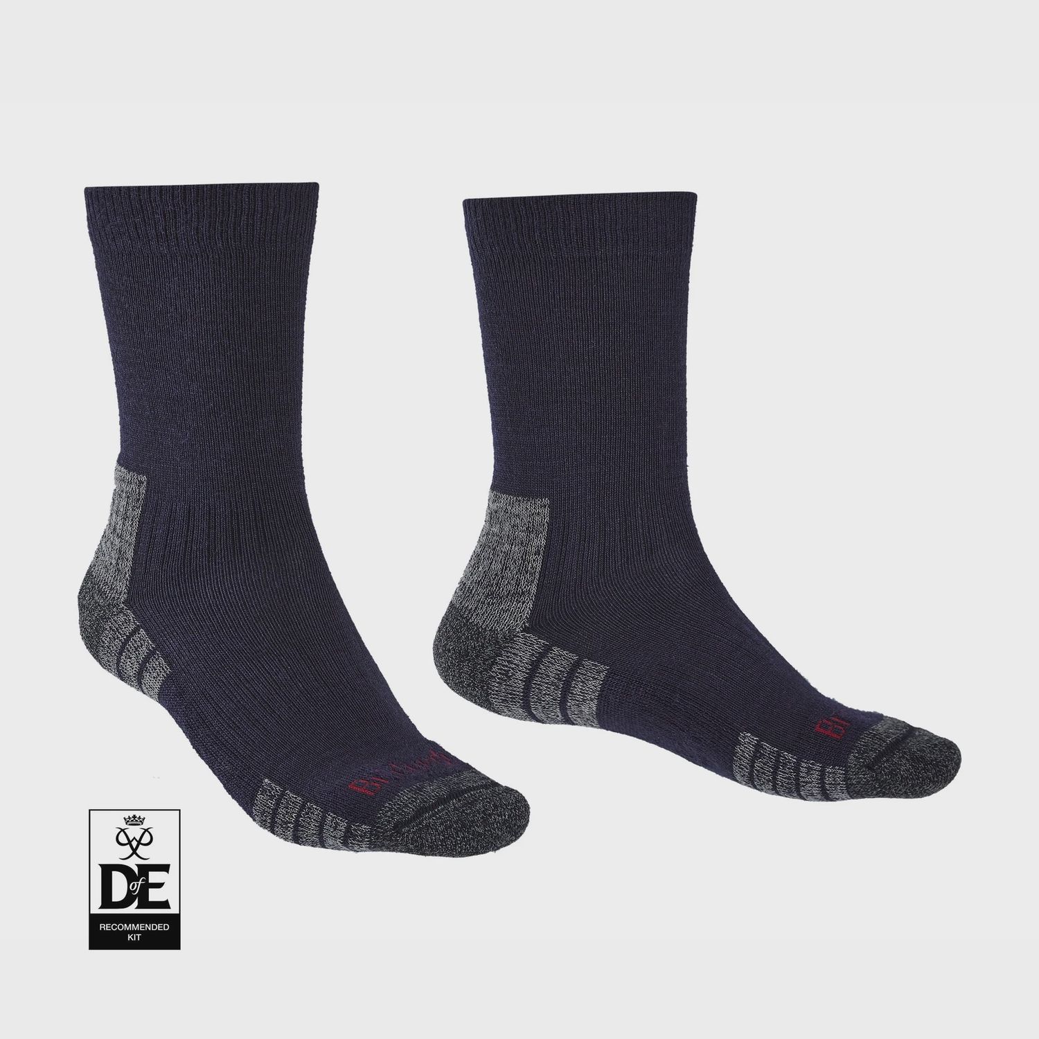 Hike Lightweight Merino Performance Mens Boot Socks | Navy/Grey