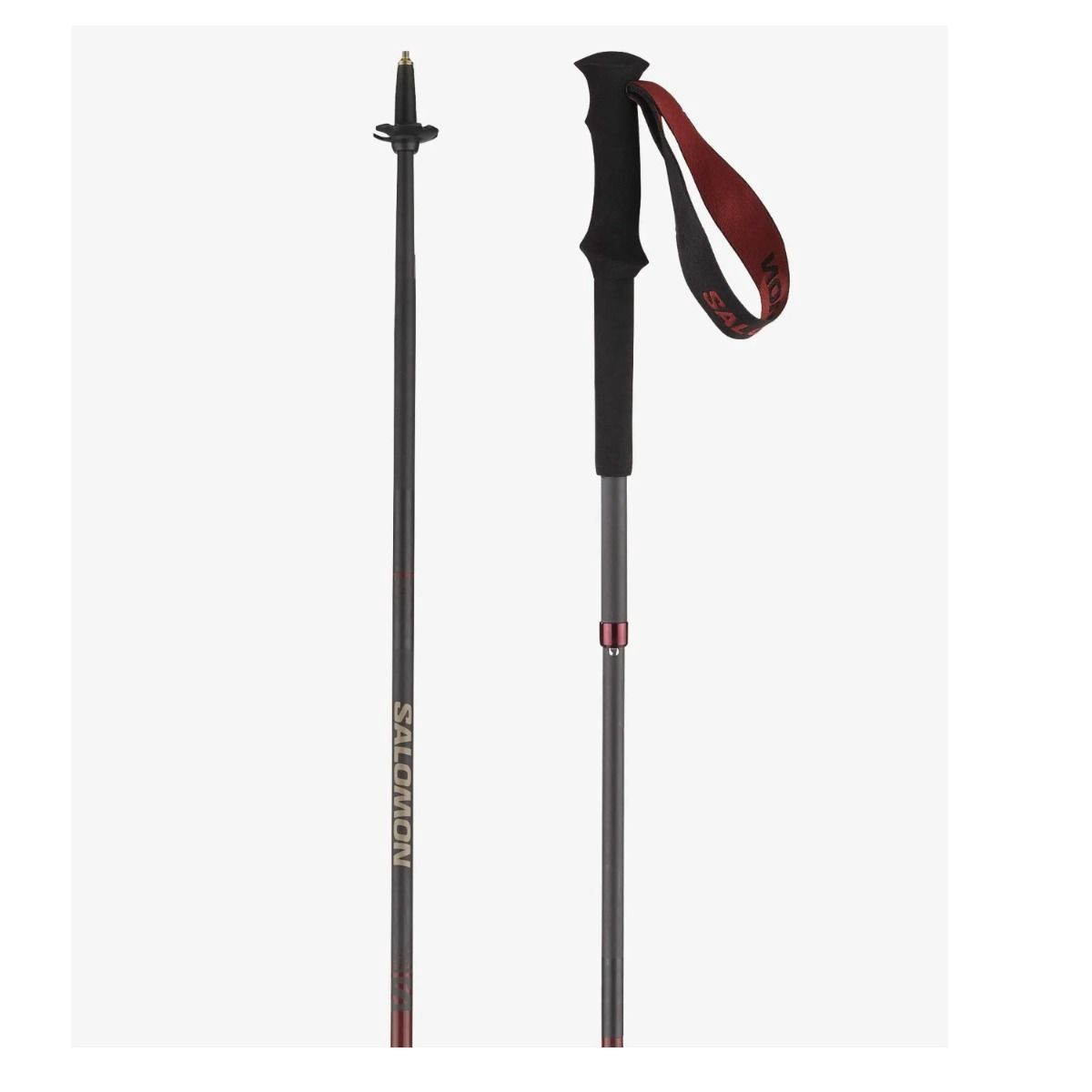 Quest Carbon Foldable Walking Poles | Madder, Size: 115cm, Style: L47043500