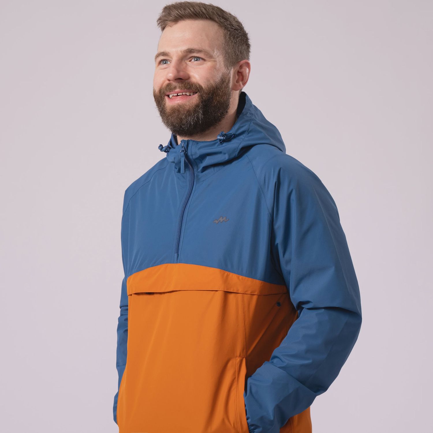 Nomad Kagoul - Blue/Burnt Orange, Size: L
