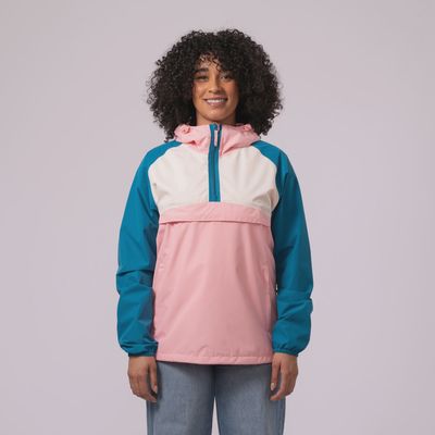 Nomad Kagoul - Teal/Pink