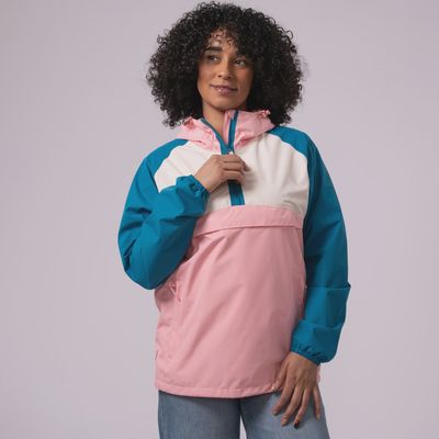 Nomad Kagoul - Teal/Pink