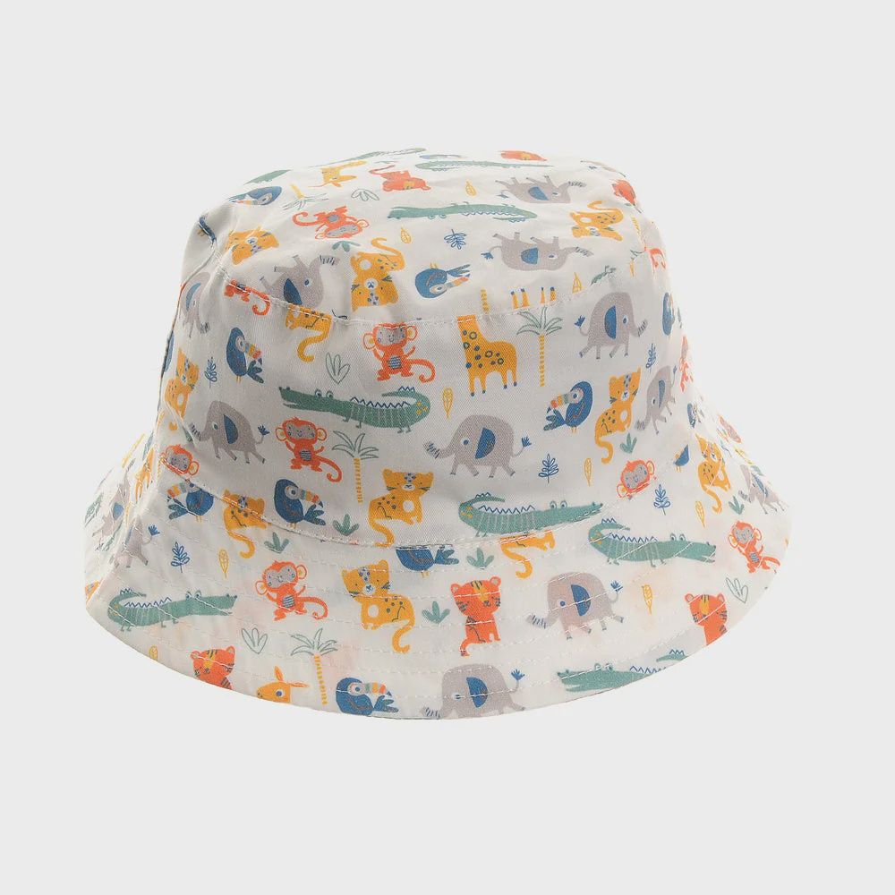Savanna Animals Sun Hat, Size: 0-12M