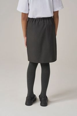 Junior Two Pleat Skirt JGKS - Graphite Grey
