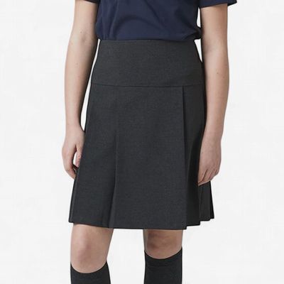 Girls Junior Drop Waist Pleated Skirt | Navy